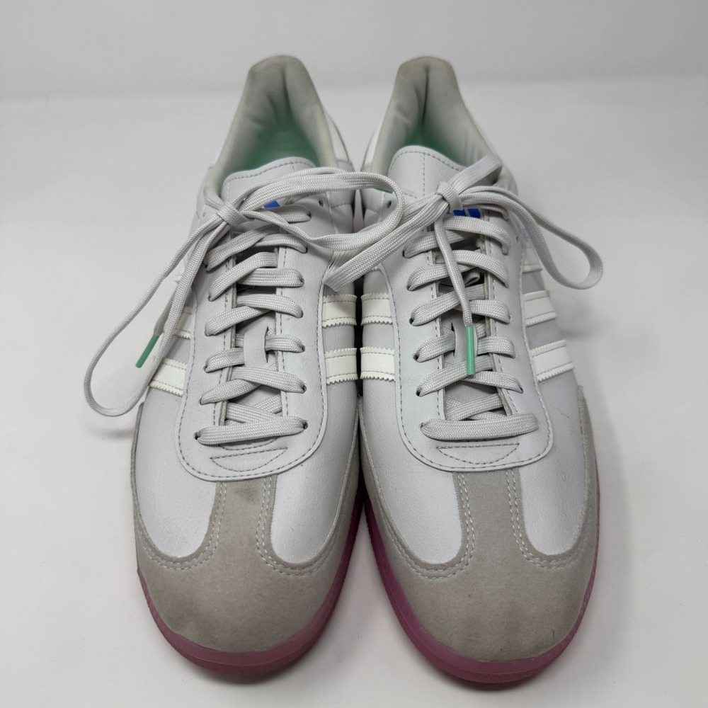 Adidas Velosamba Grey Lucid Fuchsia HQ6710 Cycling Shoes Men's Size 11.5 - Picture 4 of 14
